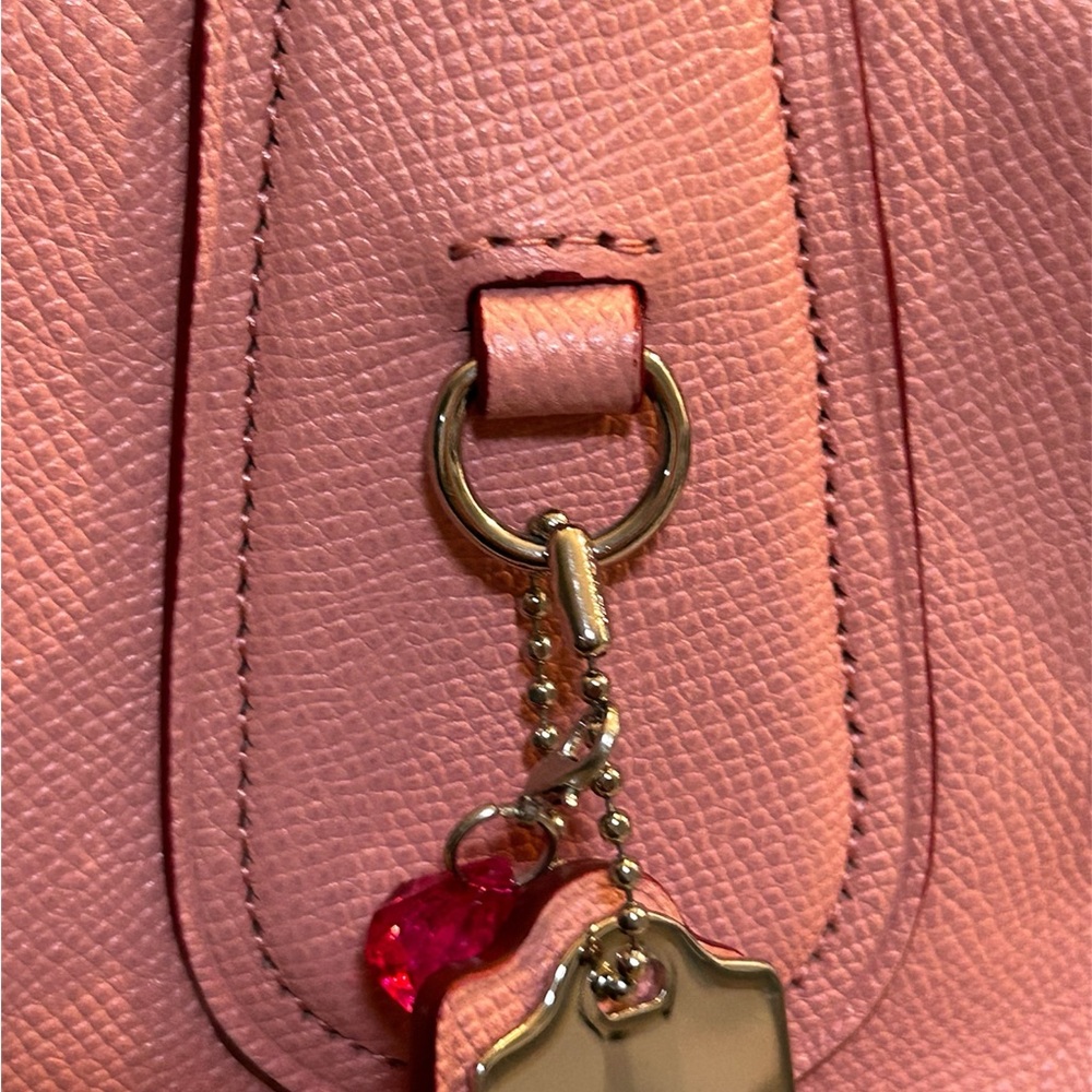 Coach 34522 Taxi Baby XGrain Pink Tote with Signature Charm and changing pad - Picture 12 of 16